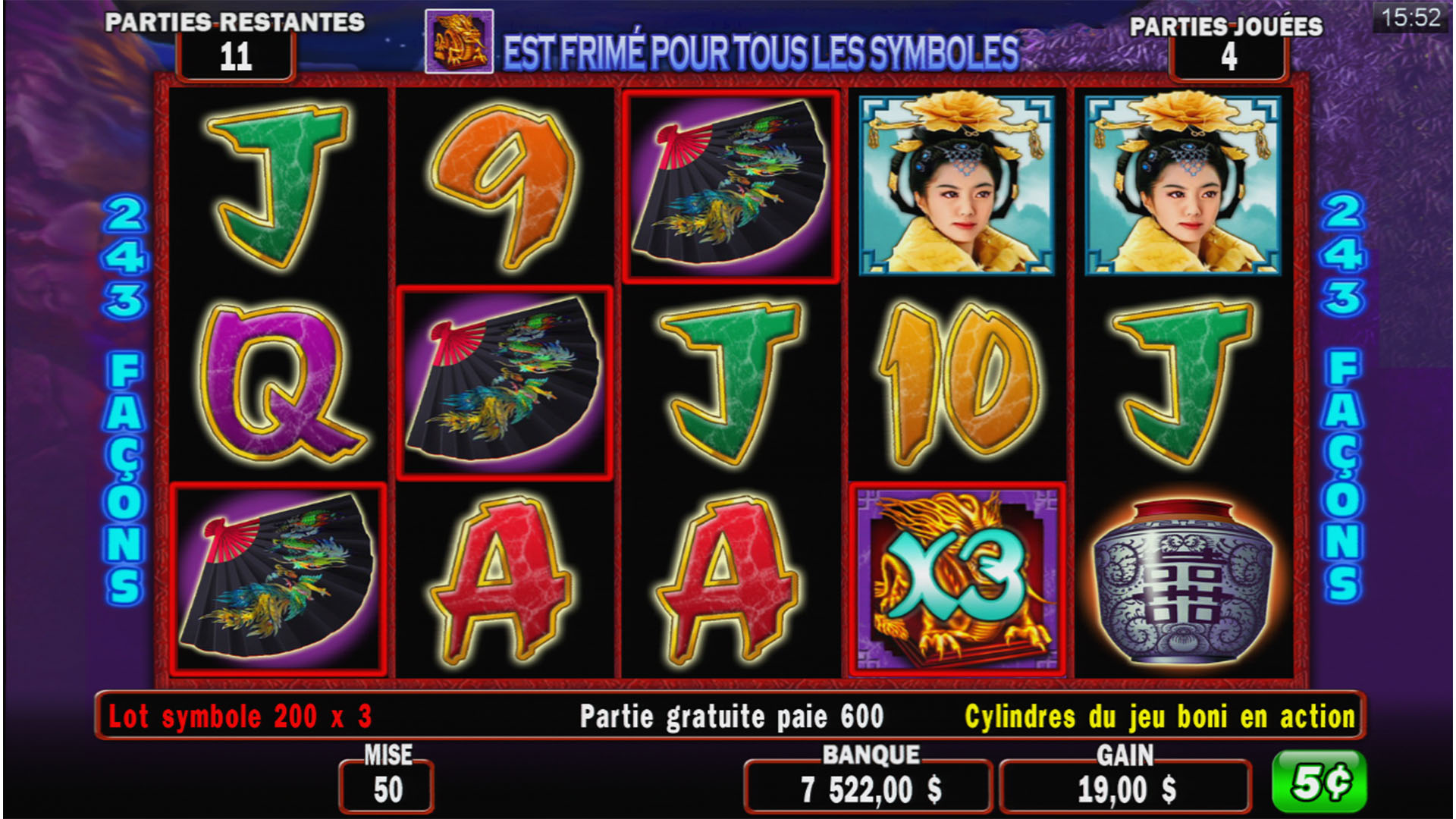 Découvrez le jeu Dragon triple fortune Loterie vidéo Loto Québec