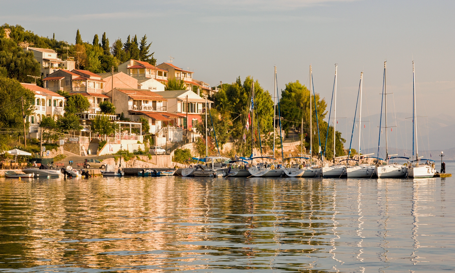 Kassiopi - a fishing village on north-eastern coast of Corfu off