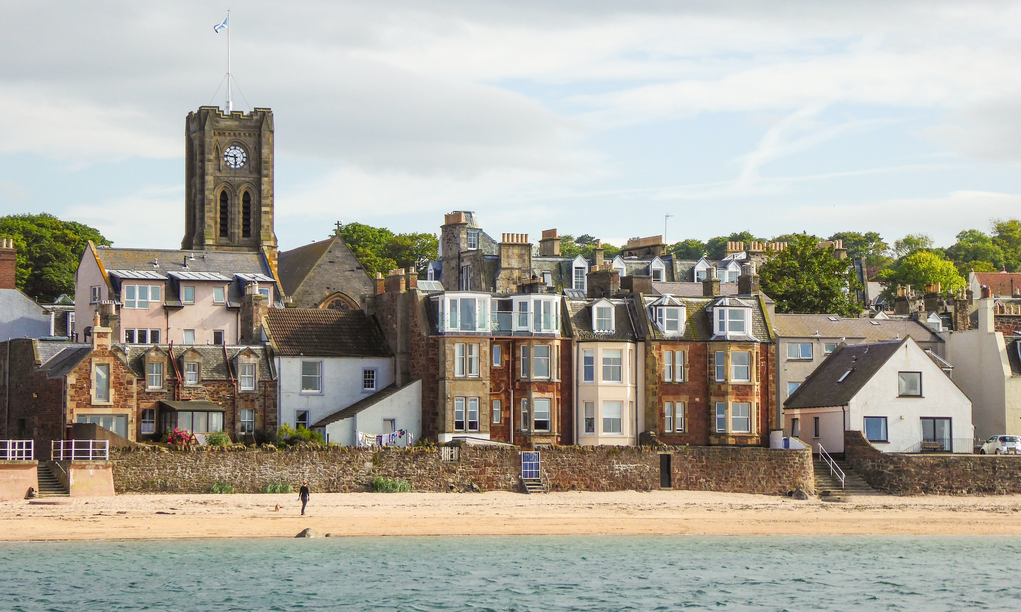 Alojamentos em frente à praia em North Berwick - Escócia, Reino Unido ...