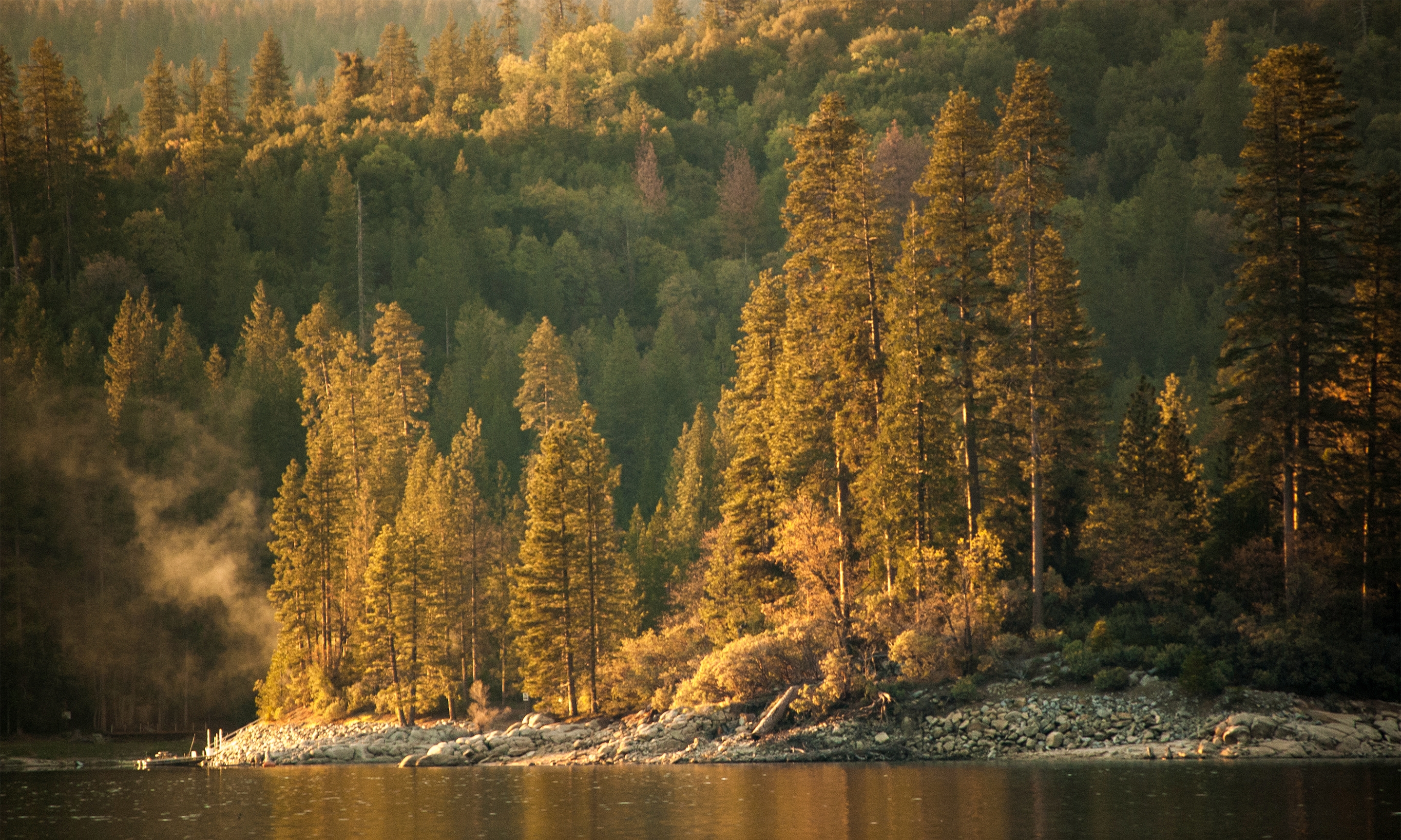 What beautiful call sunset on Little Bass Lake.