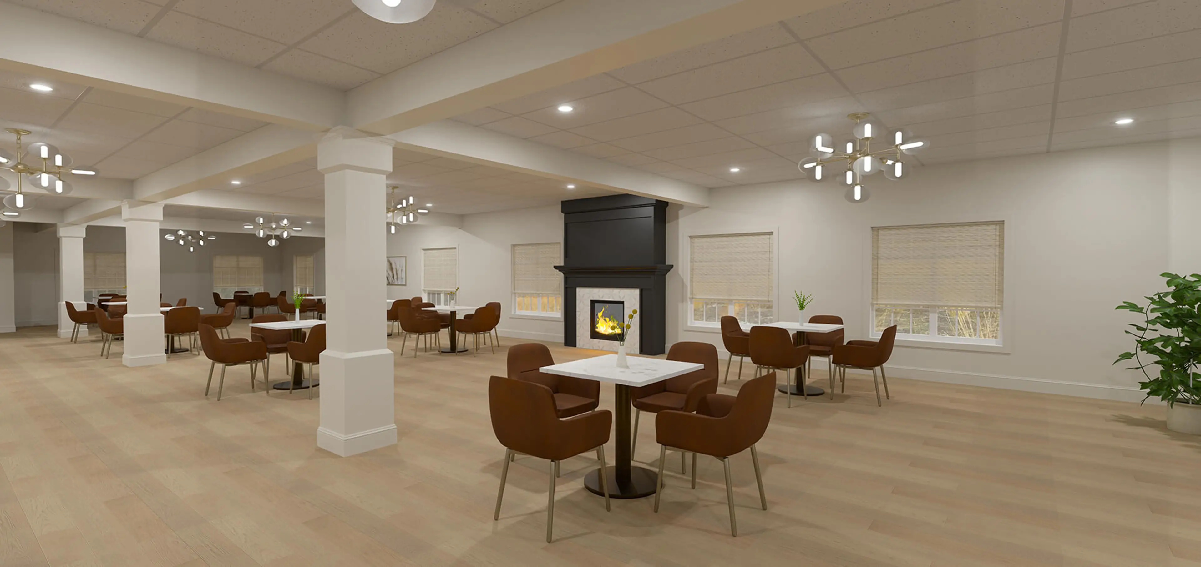The Bentley Hillsdale Dining Hall - Artist Rendering