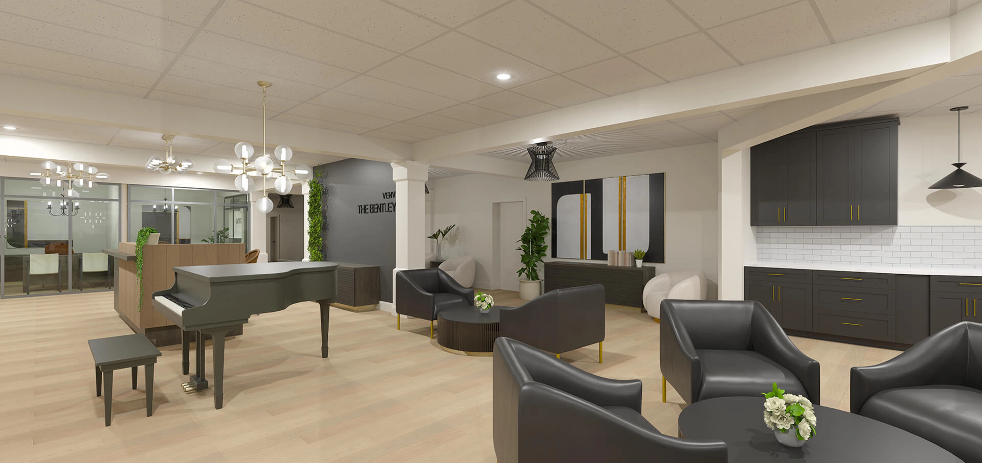 The Bentley Hillsdale Lounge - Artist Rendering