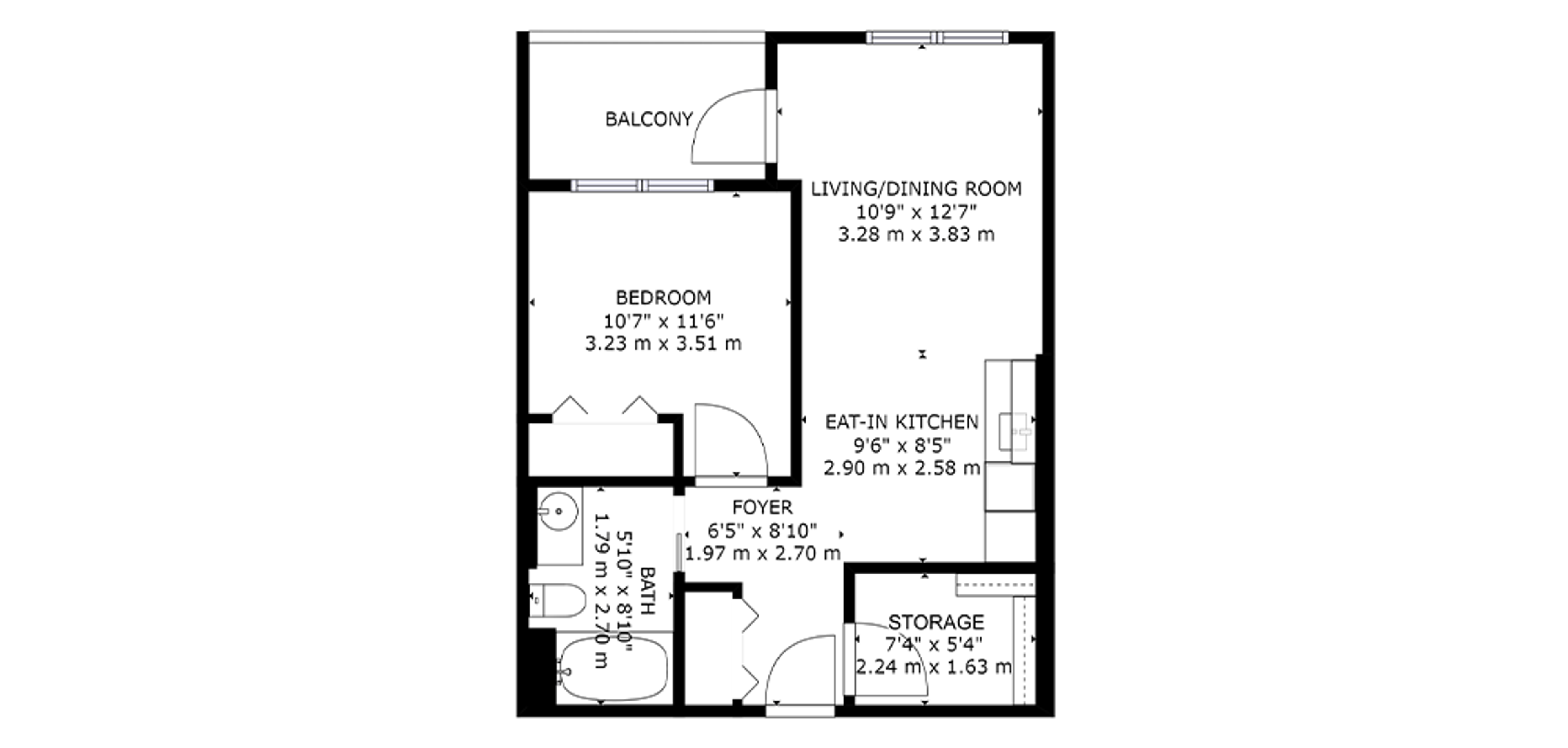 The Heartland 1 Bedroom Featured Suite 2