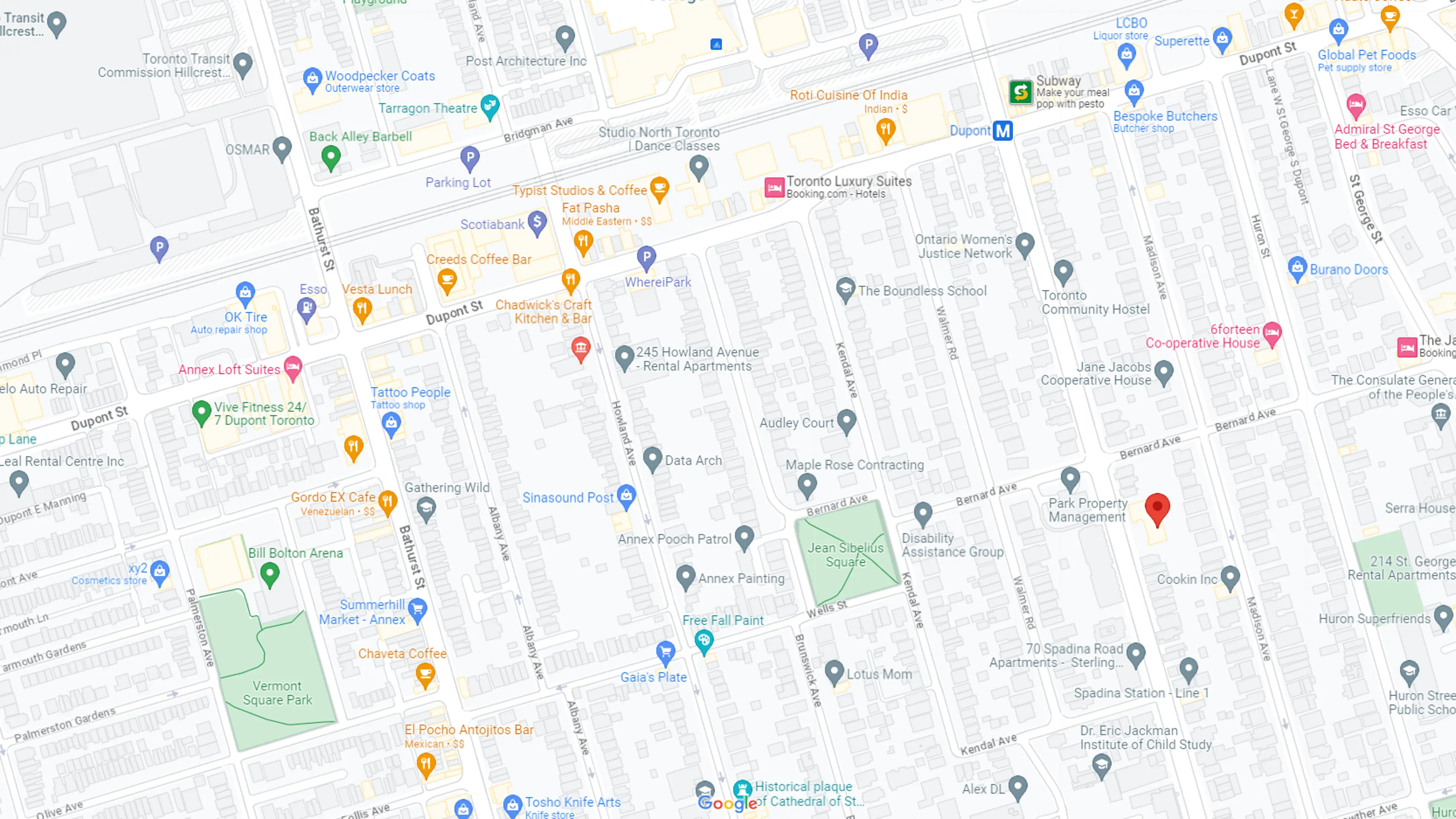 The Annex Google Map