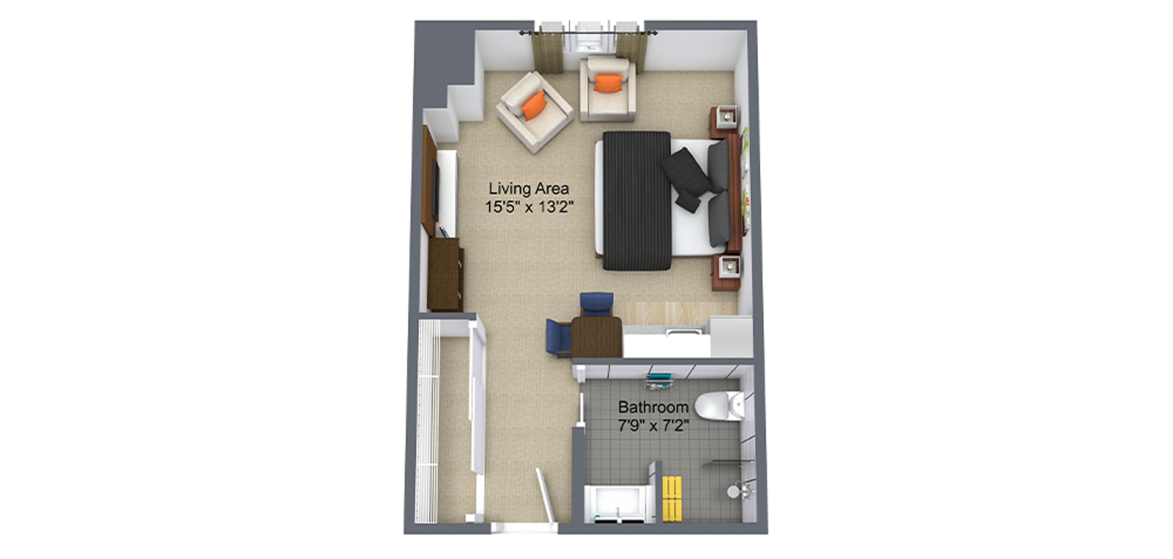 Port Perry Villa Sample Studio Plan