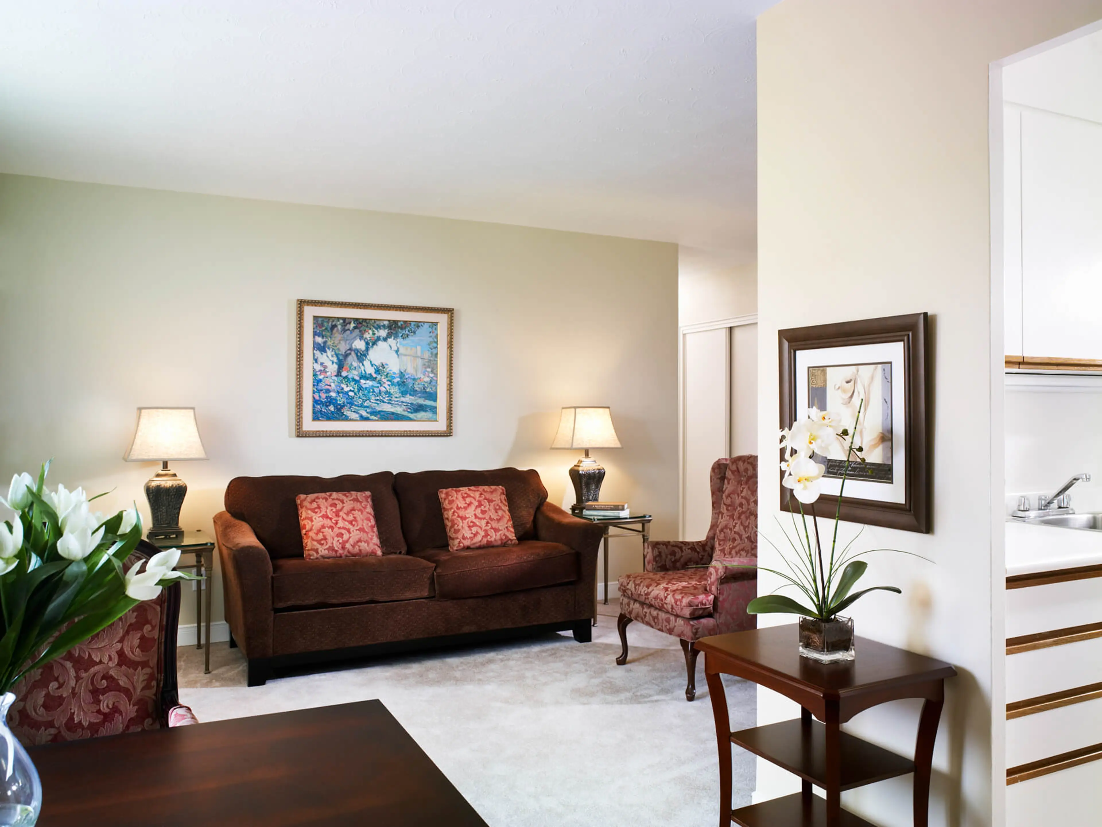 Don Mills Seniors' Apartments Model Suite, Living Room