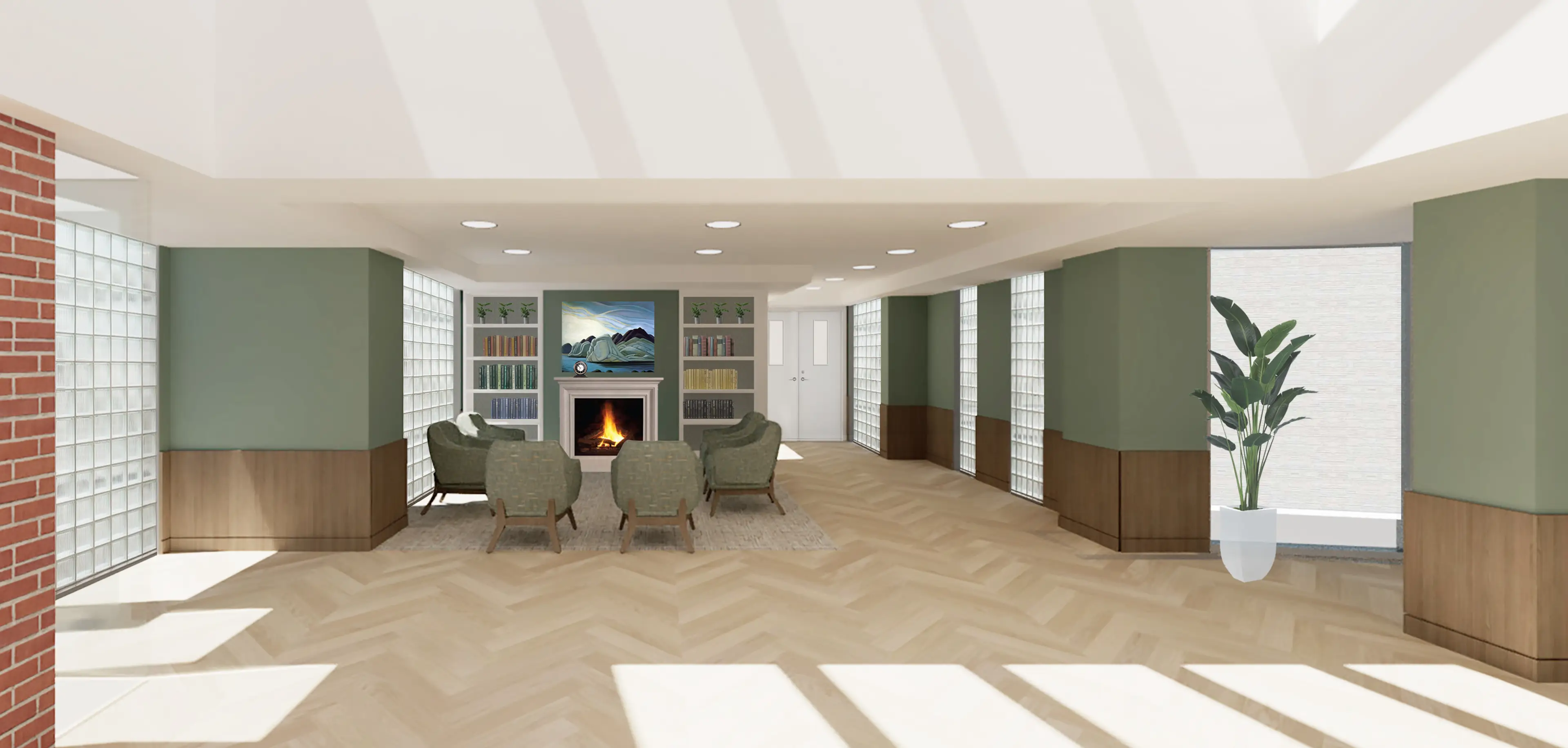 Don Mills Seniors' Apartments Fireside Lounge