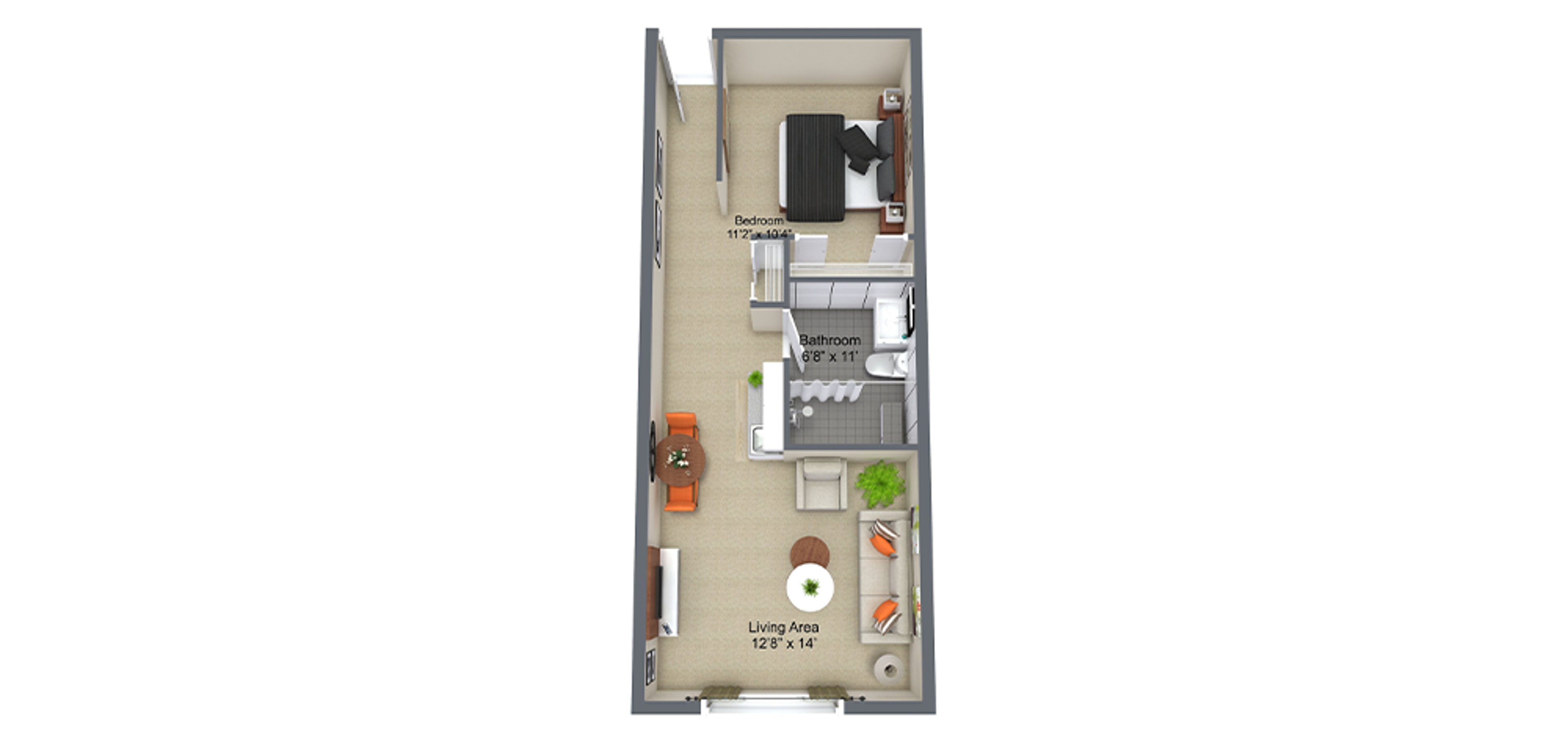 St. Lawrence Place Sample Studio Plan