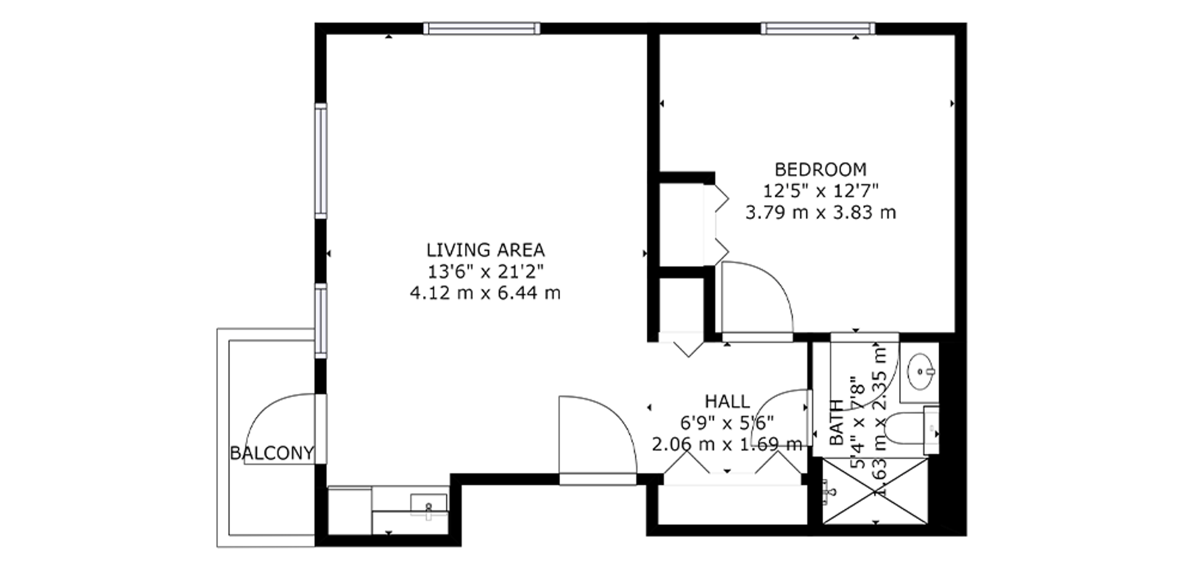 The Bentley Hillsdale Sample Bedroom Plan B Image