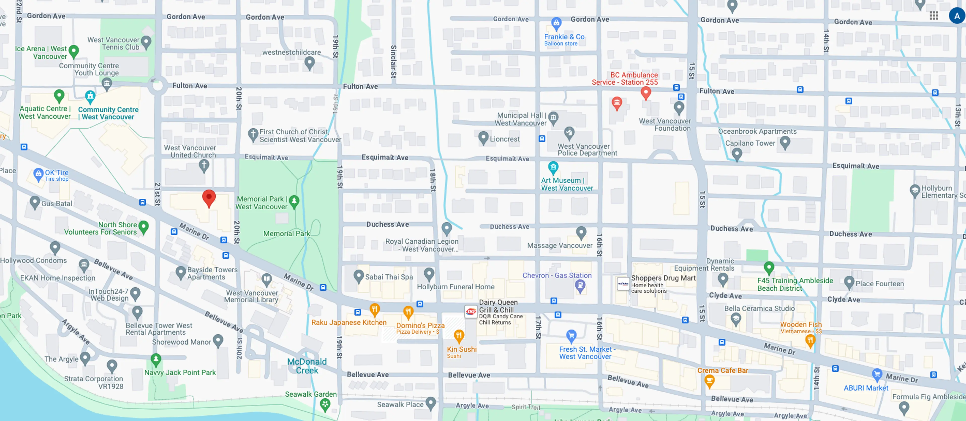 Hollyburn House Map