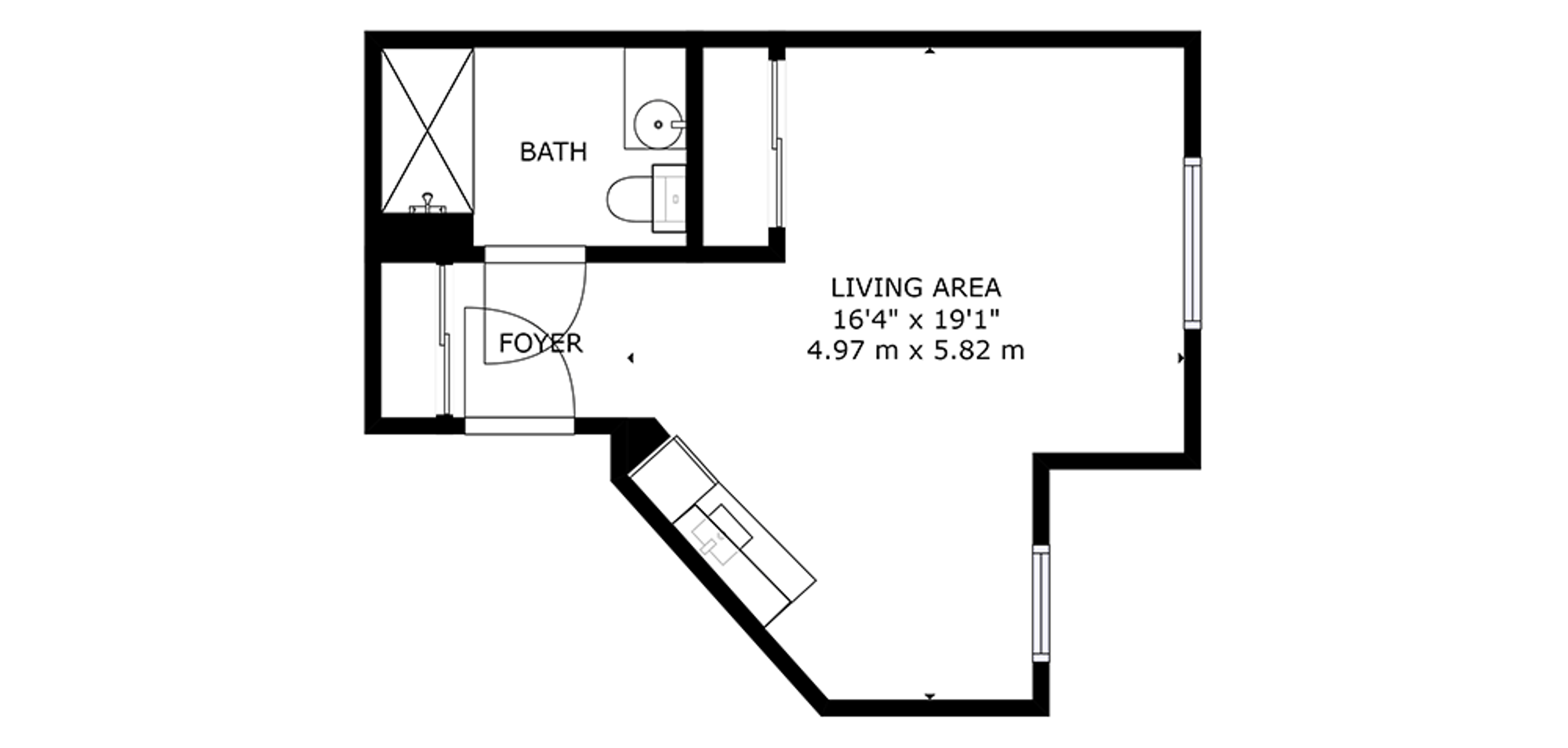 The Edgemont Sample Studio Plan A