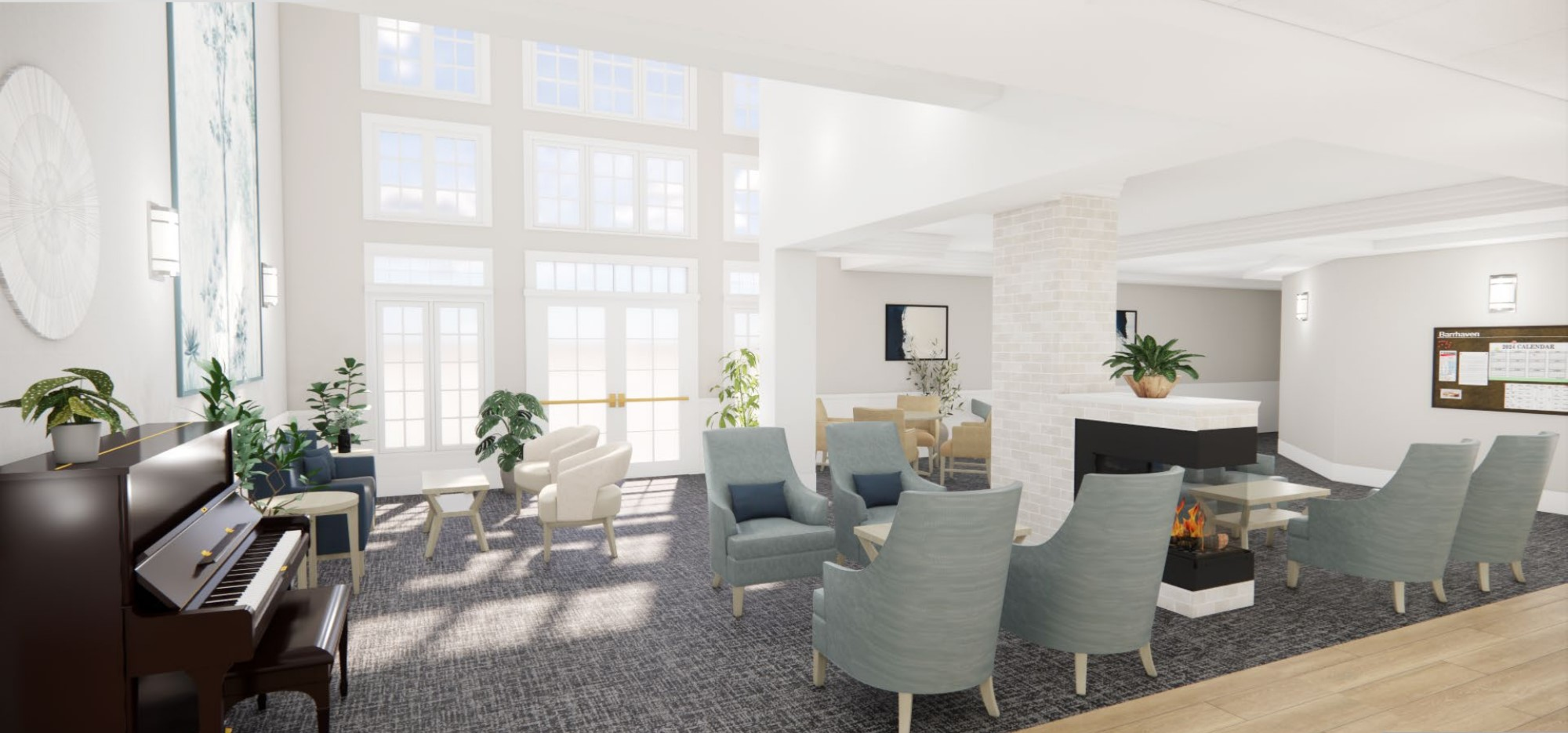 Seating Area, Barrhaven Manor, Ontario