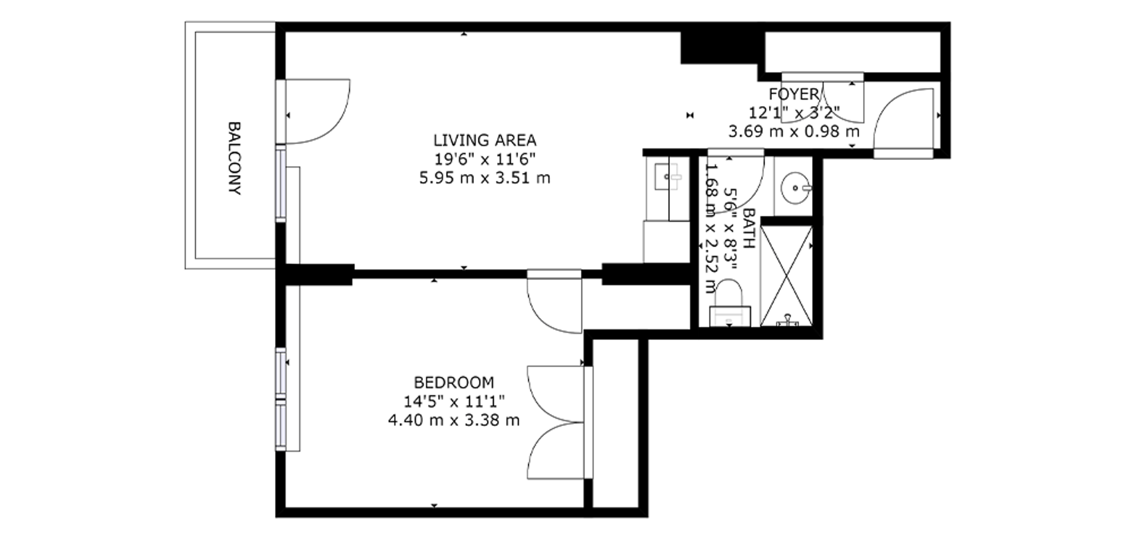 Sample 1 Bedroom Plan