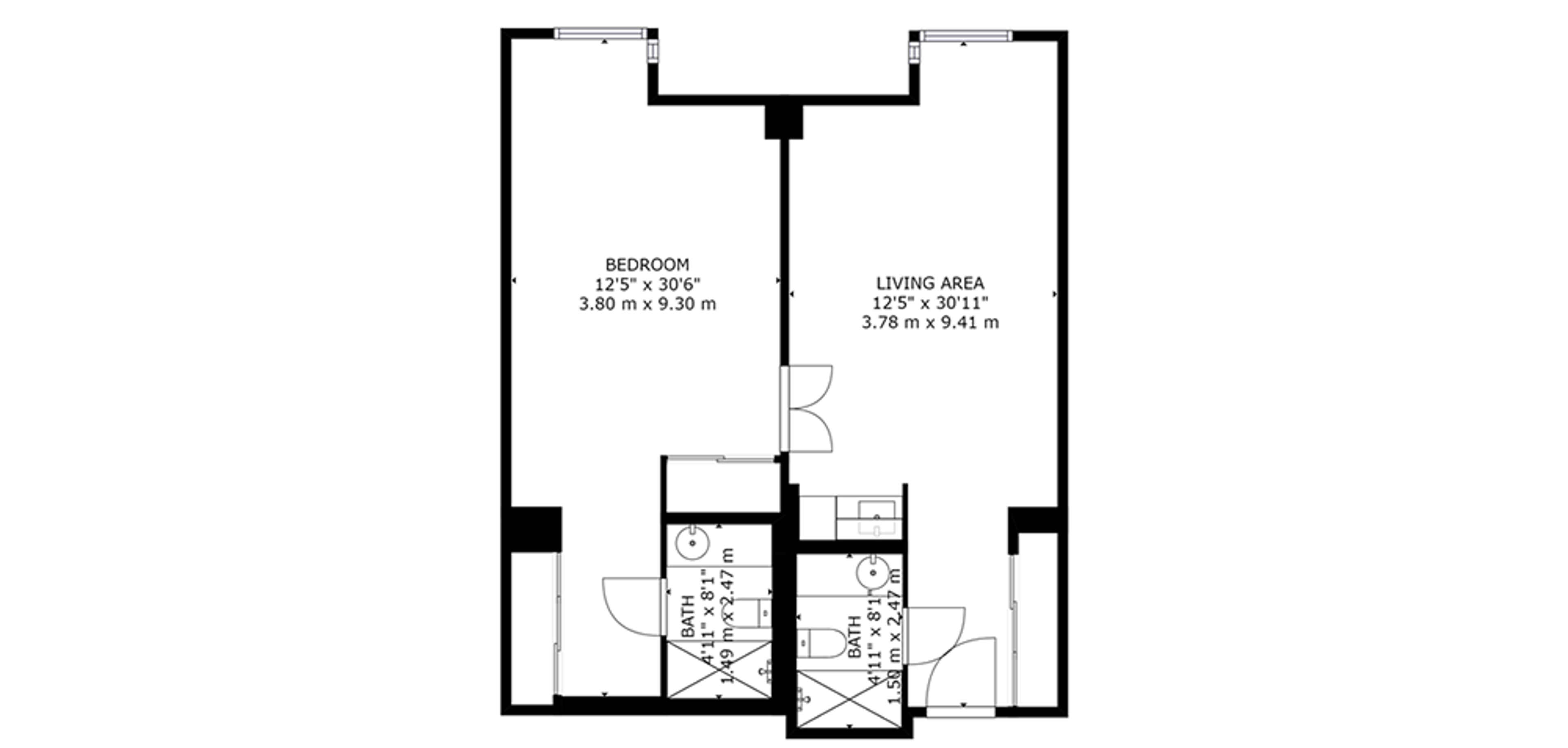Donway Place Sample 1 Bedroom Plan