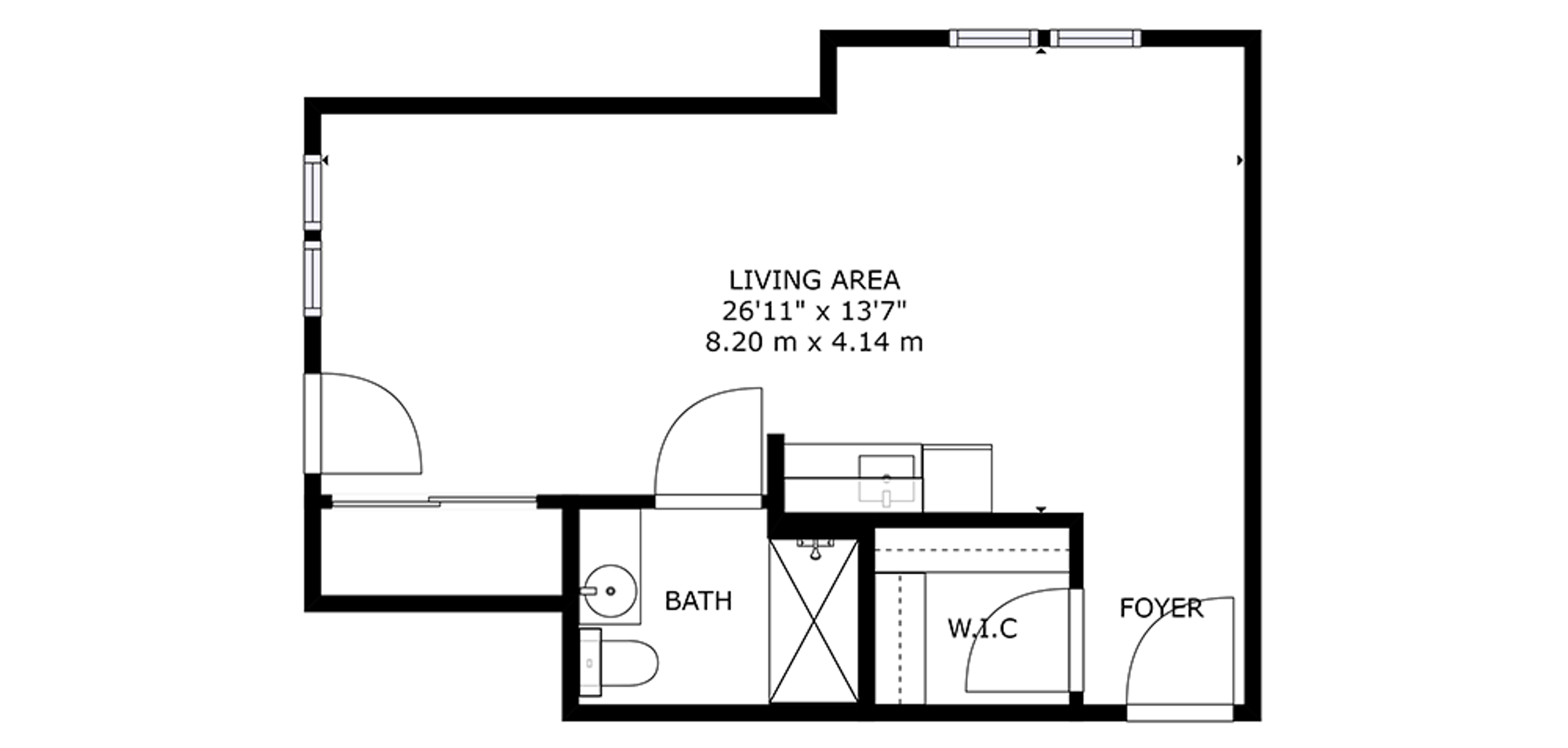 The Edgemont Sample Studio Plan C