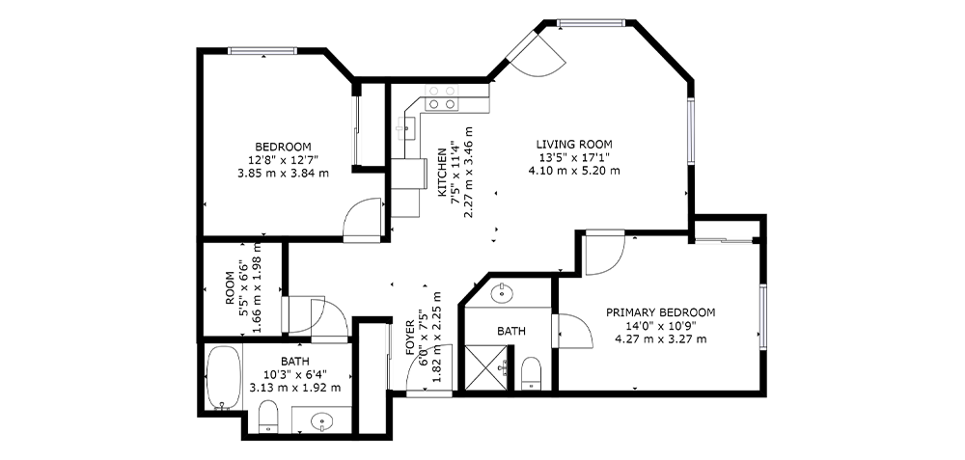 Portsmouth Sample 2 Bedroom Plan