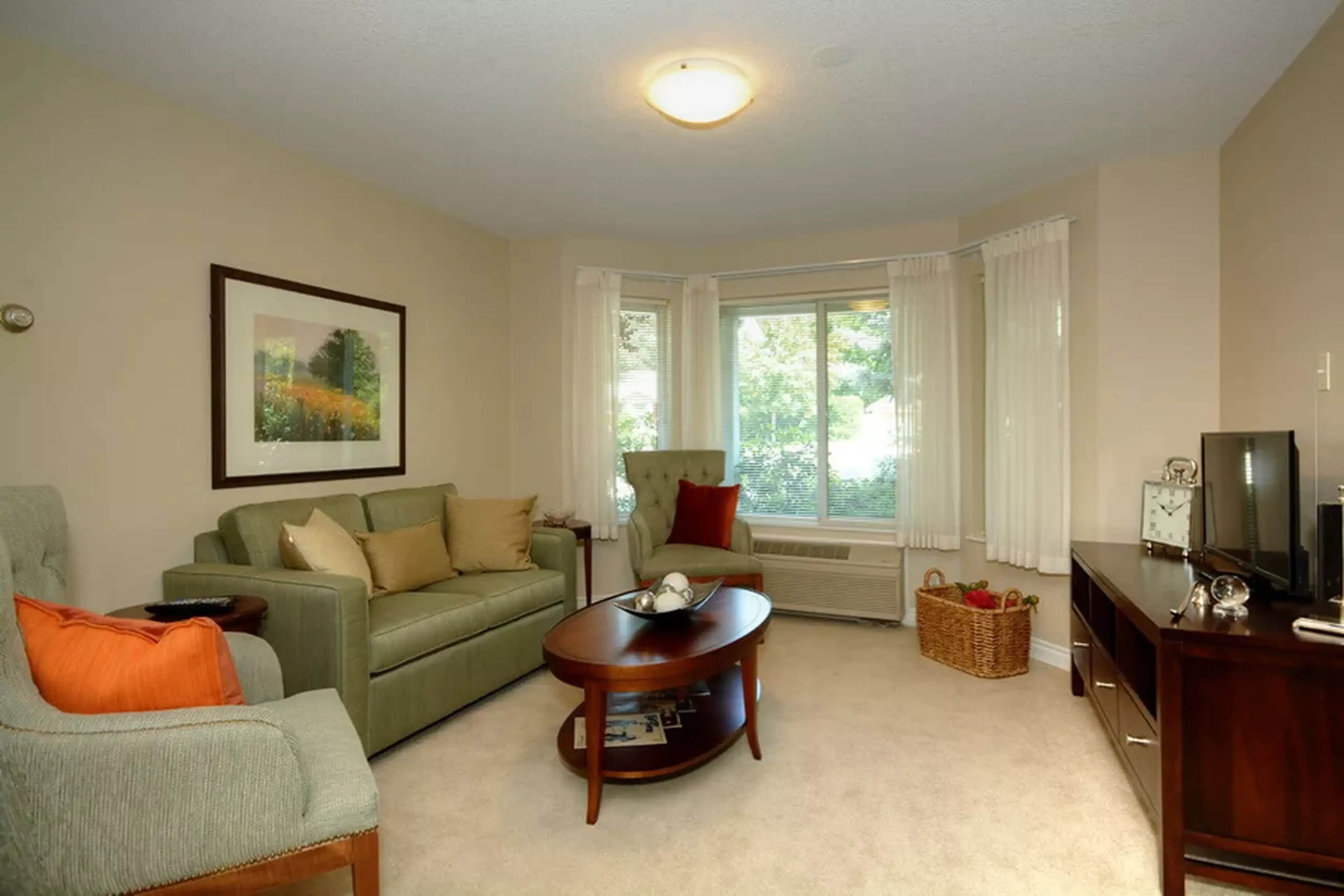 The Dorchester Model Suite Living Room