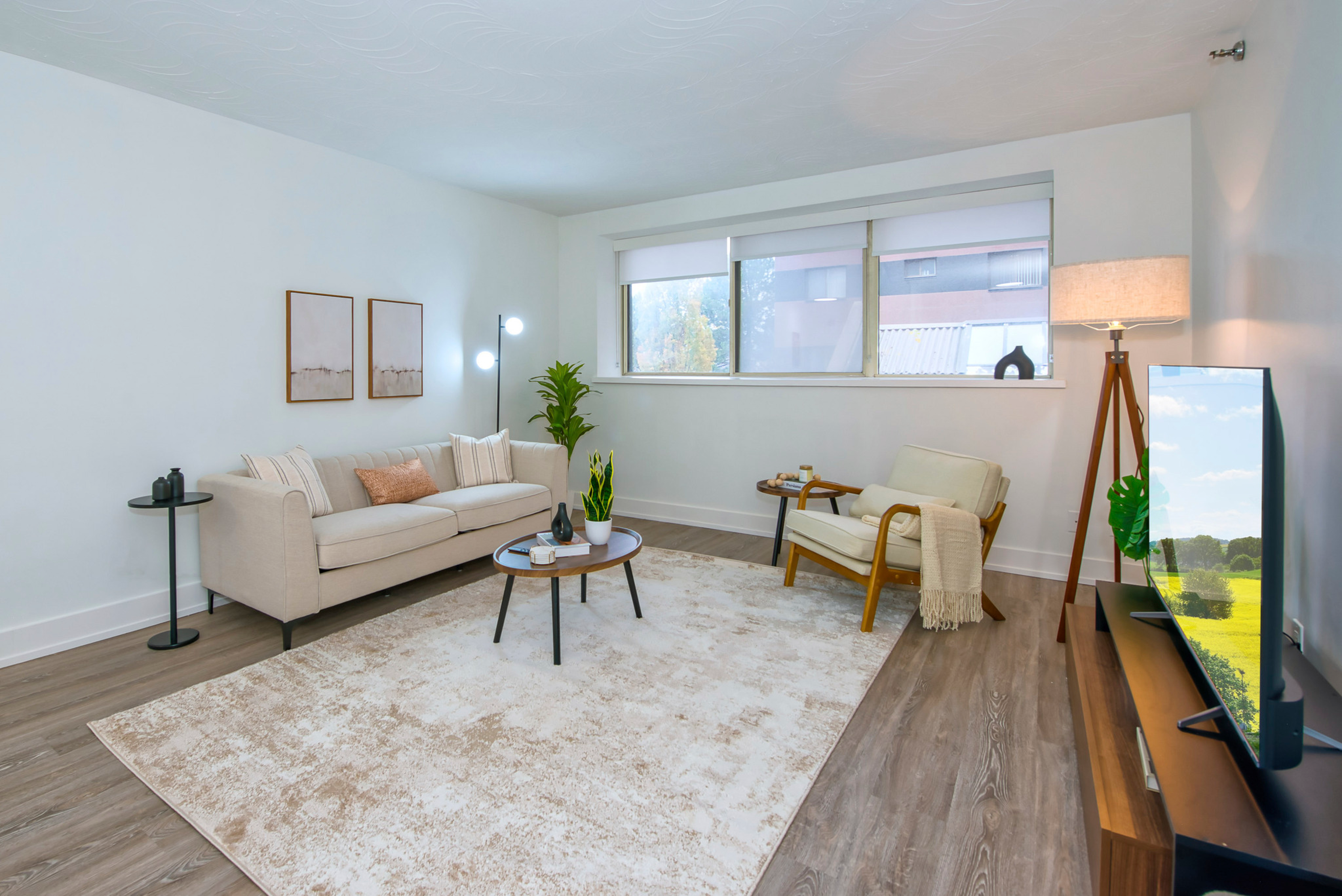 Located in Toronto, Don Mills Model Suite Living Room