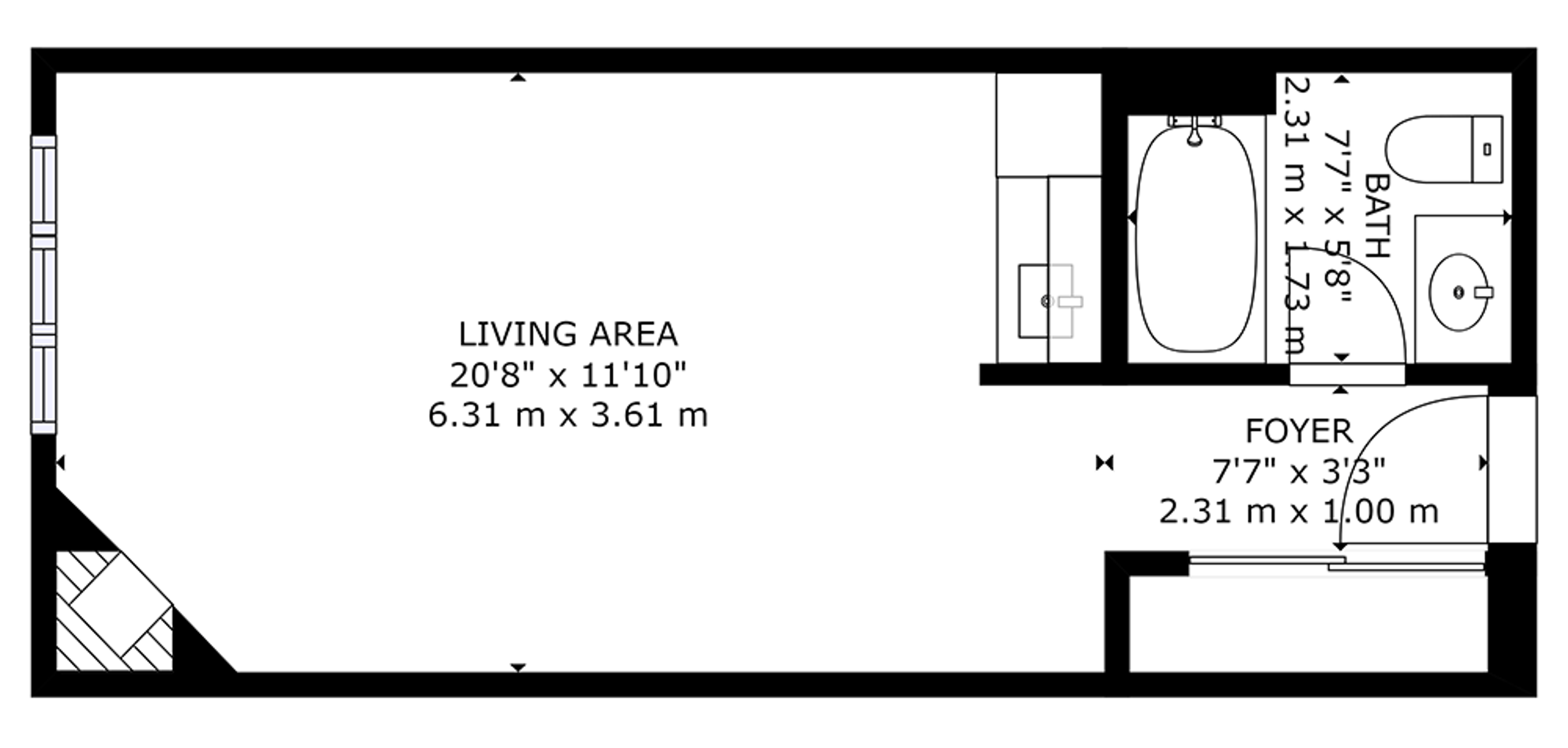 Barrhaven Sample Studio Plan