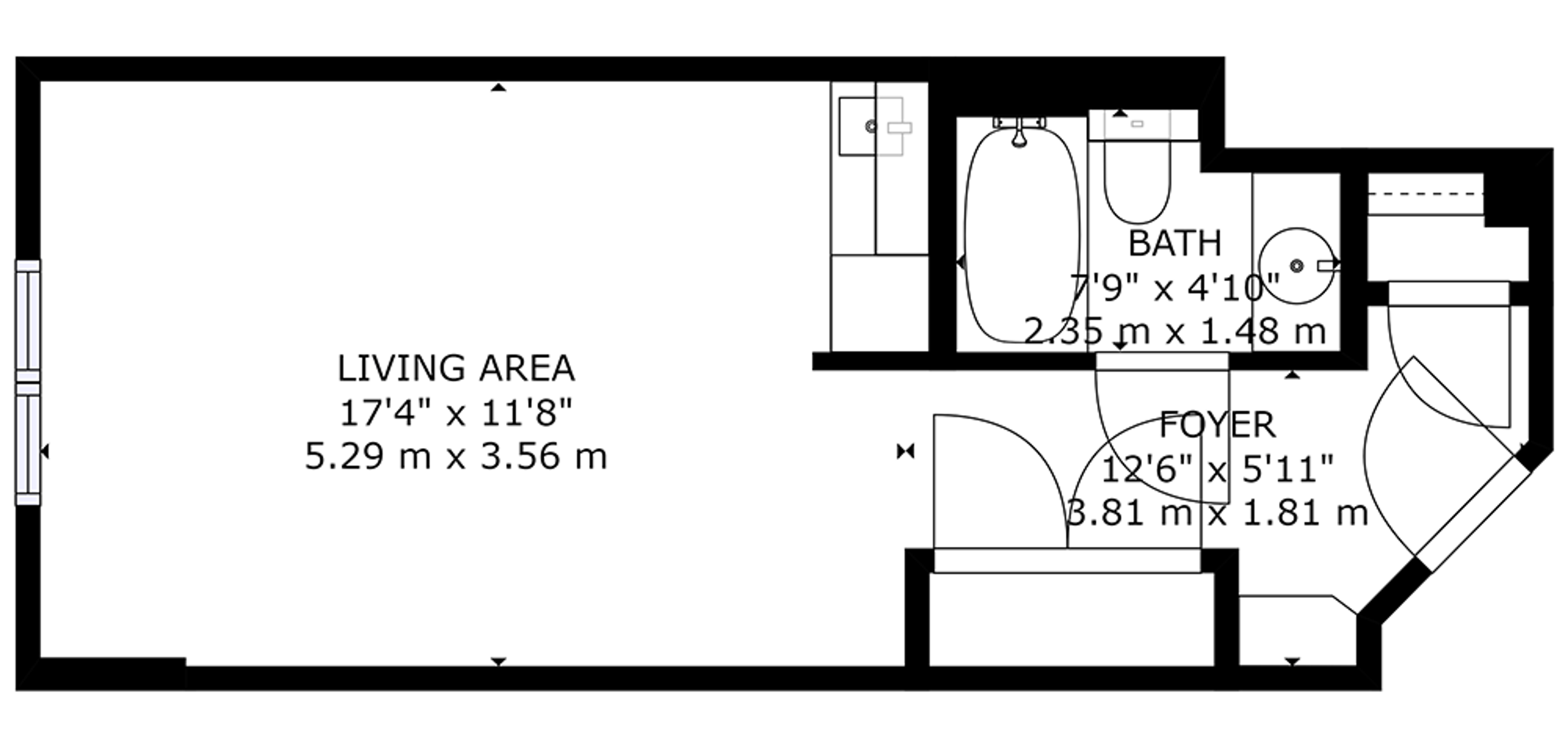 Landmark Court Sample Studio Plan