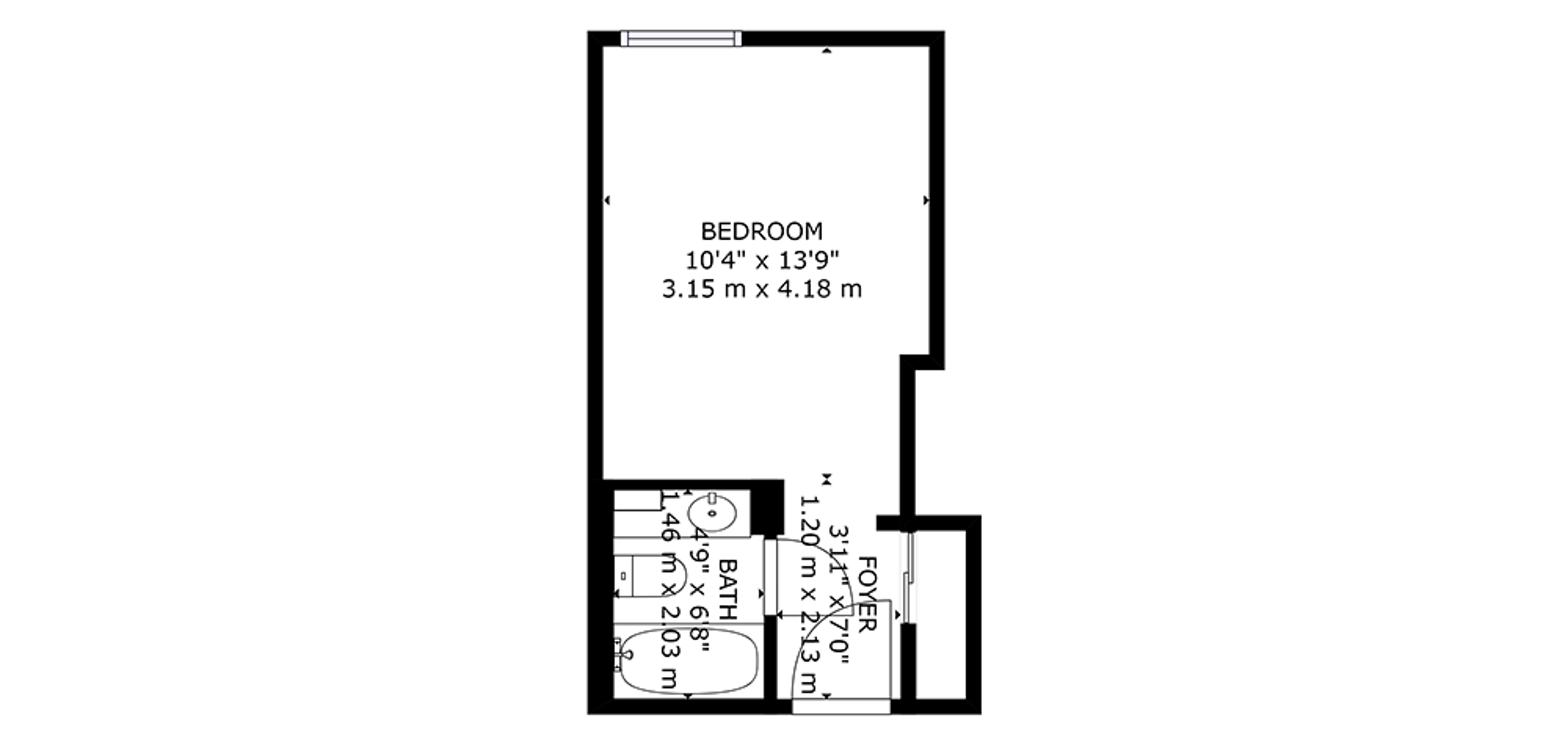 Leaside Sample Studio Plan A