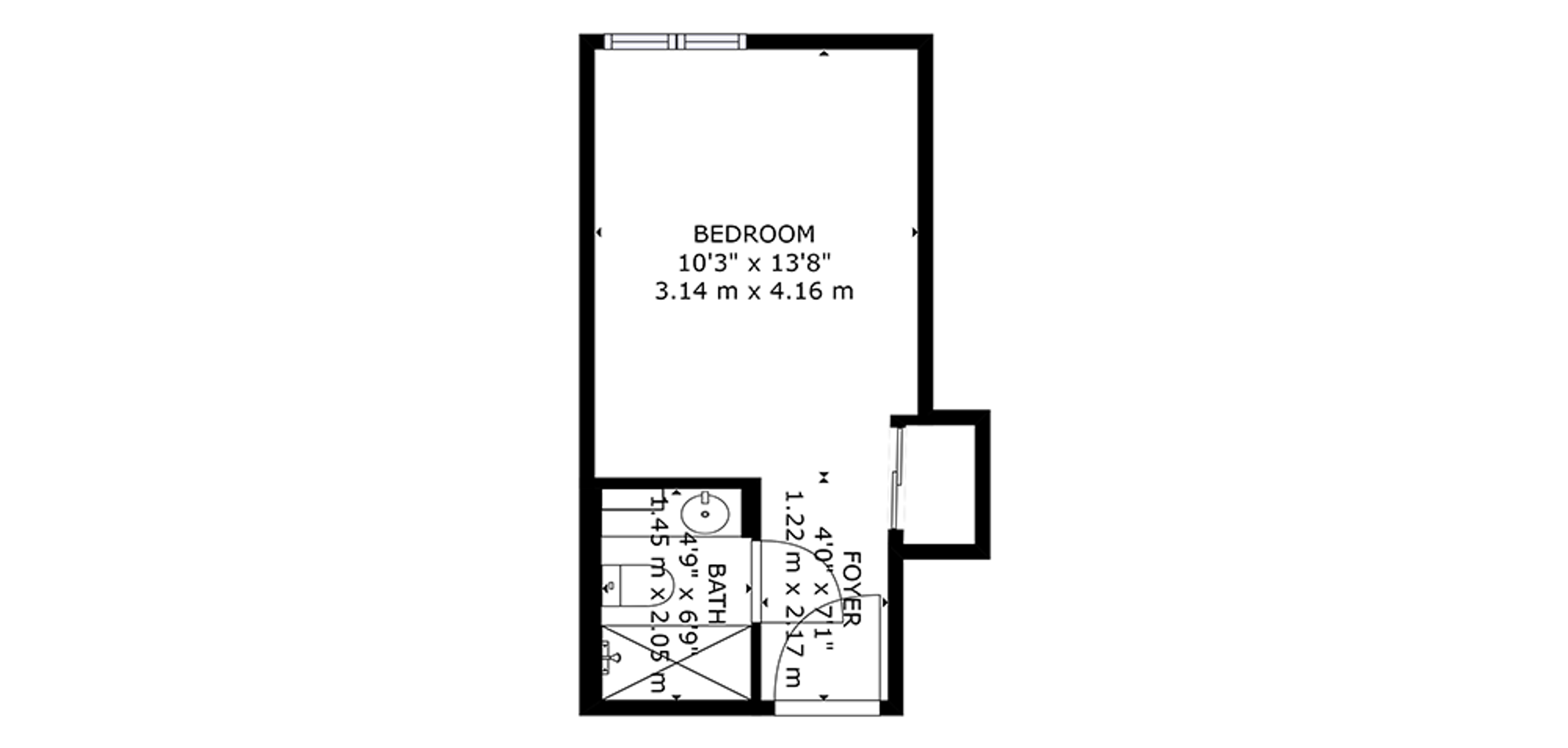 Leaside Sample Studio Plan B