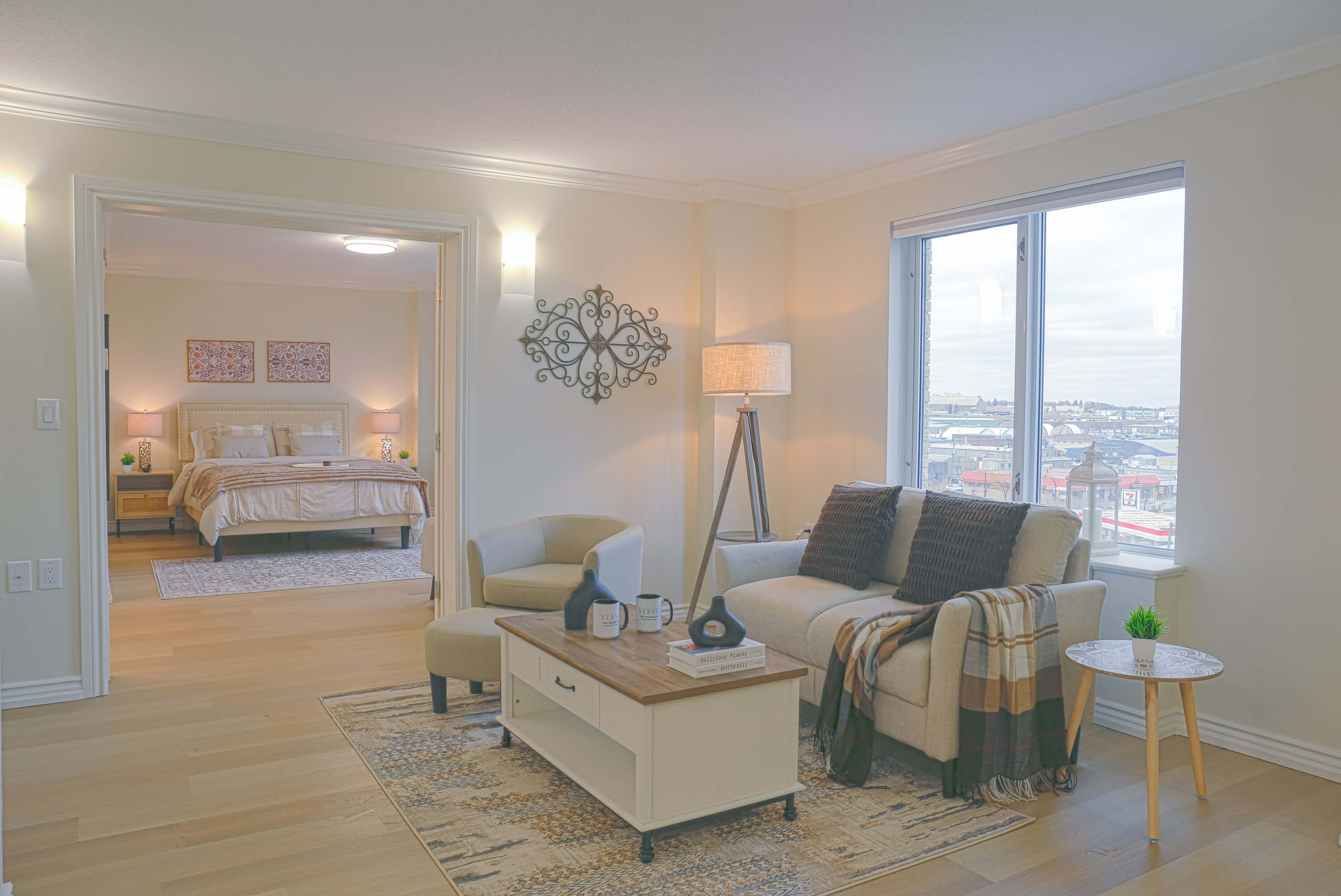 The Franklin Model Suite Living Area