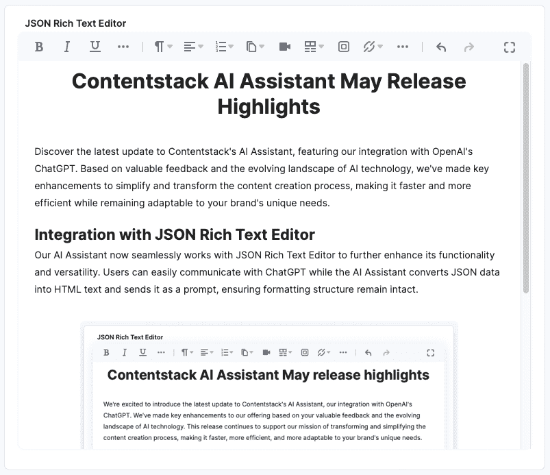 AI Assistant: May Release Highlights