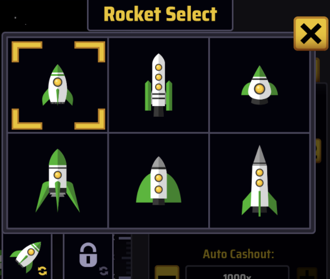 rocket gambling game