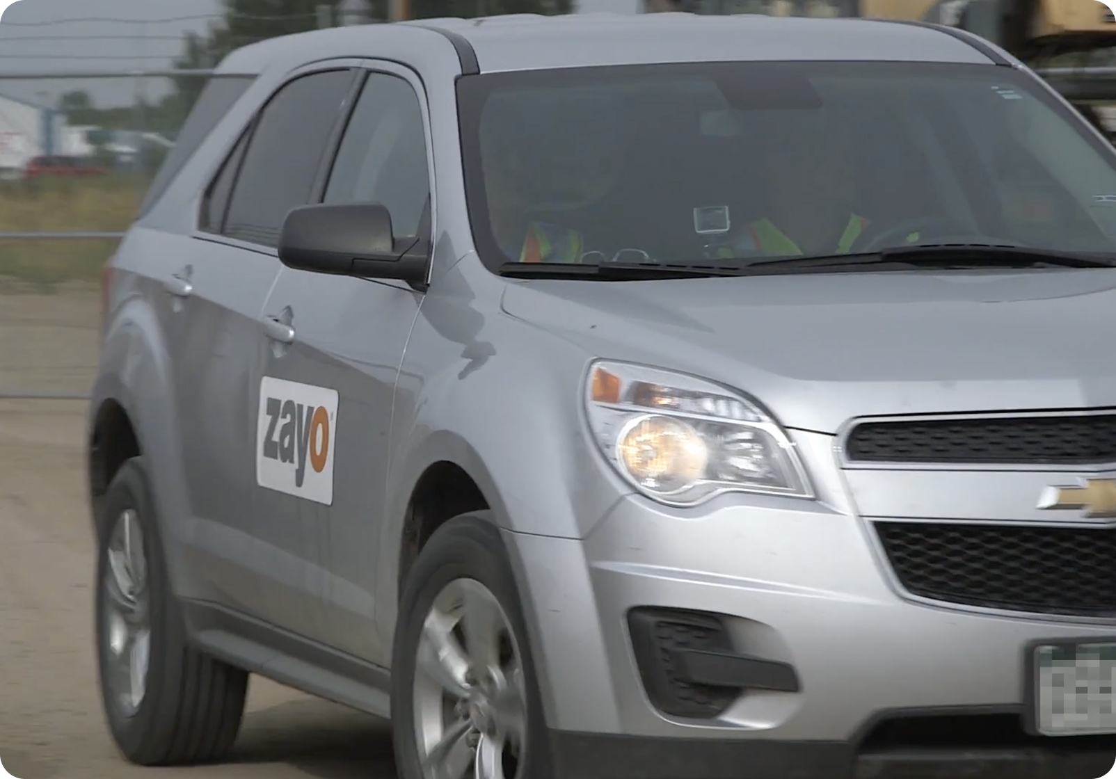 A Zayo fleet vehicle