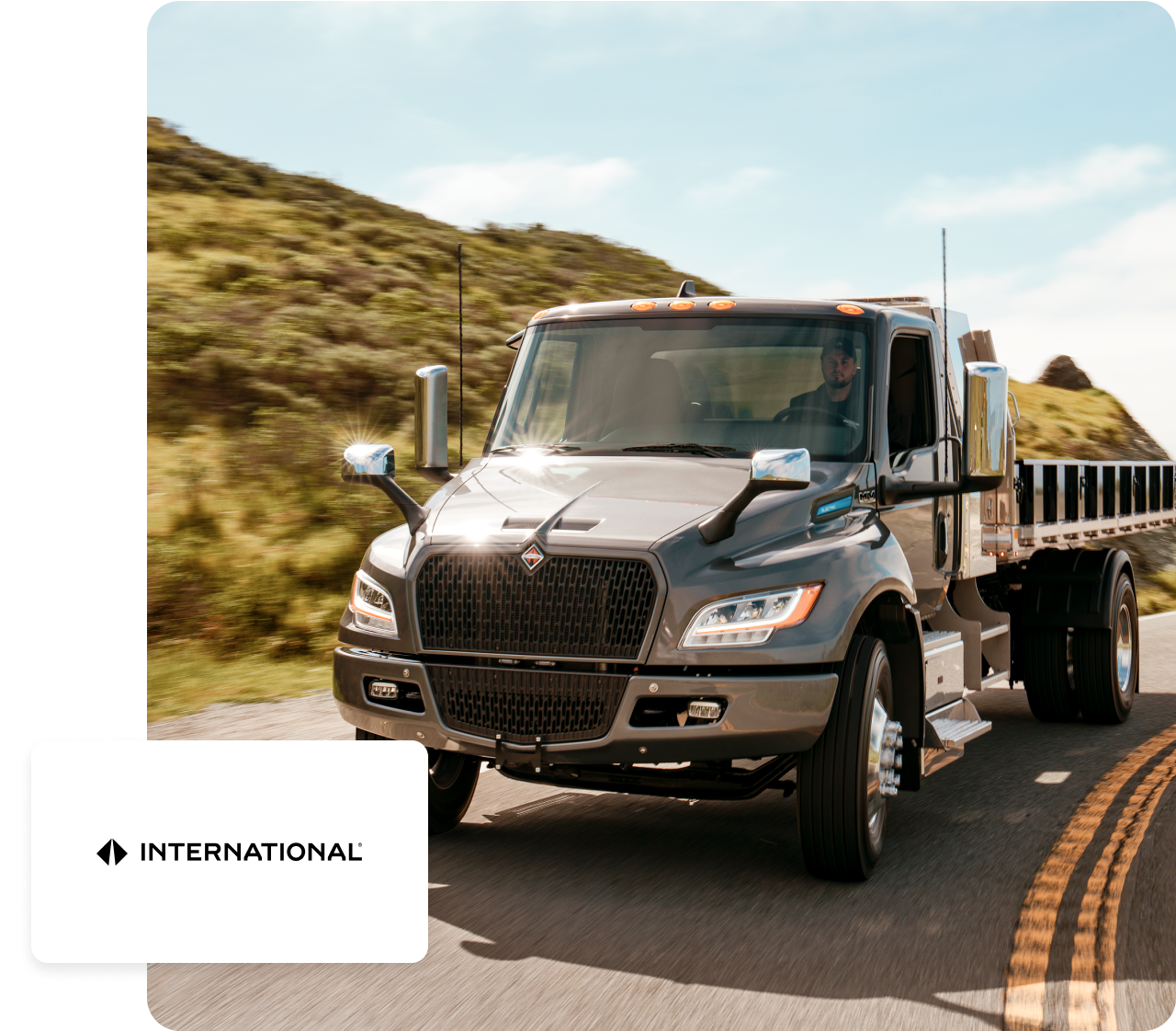 A Navistar truck