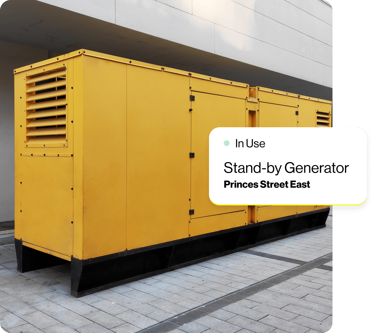 Asset tracking for generator