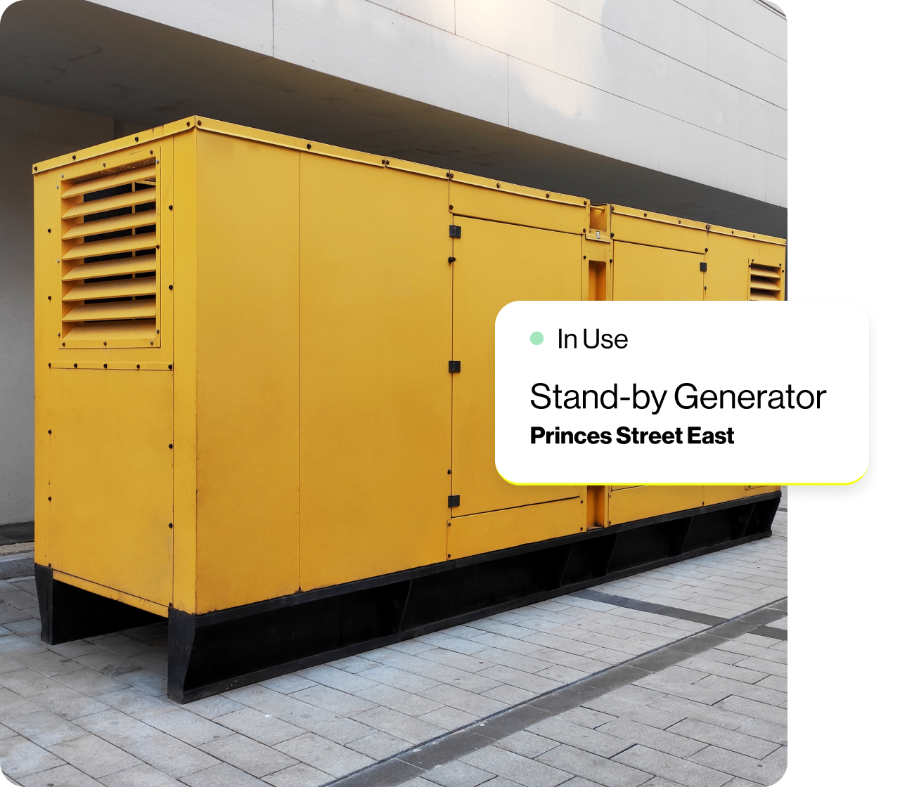 Asset tracking for generator