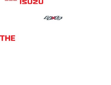 NEW ISUZU D-MAX SPARK - THE ONE AND ONLY