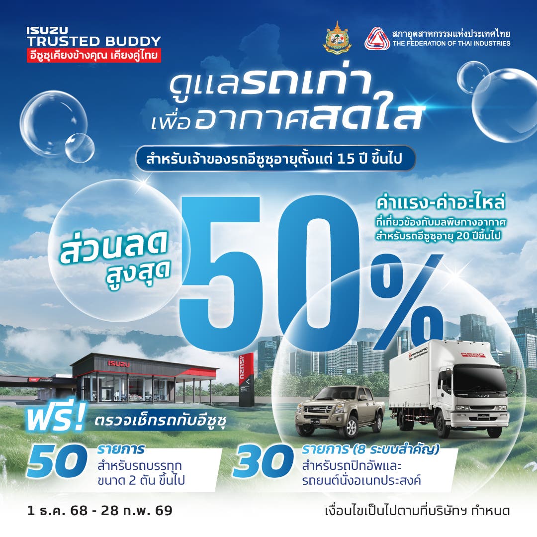 [2025] ดูแลรถเก่า เพื่ออากาศสดใส