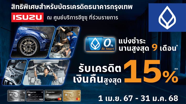 แบ่งชำระ 0% นานสูงสุด 9 เดือน กับ Be Smart