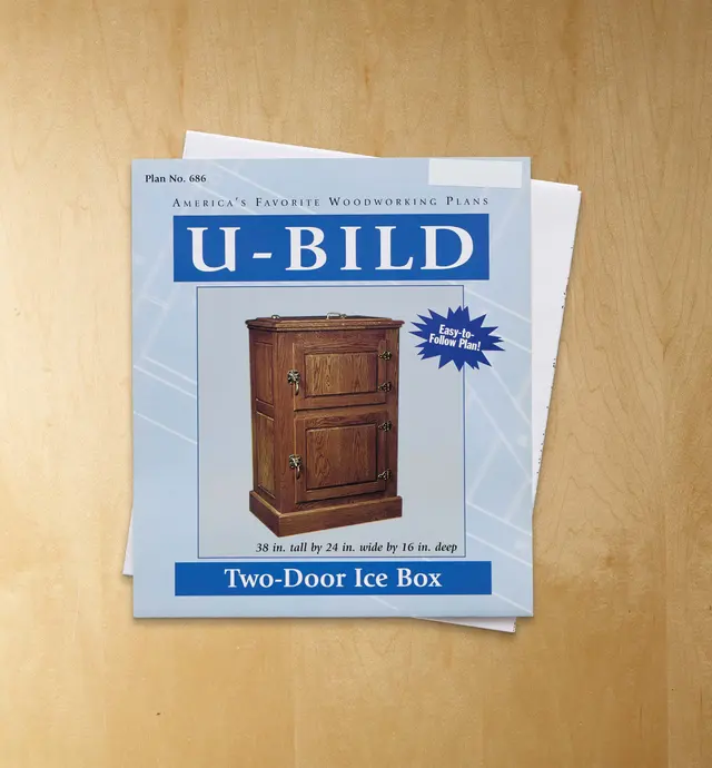 image of Two Door Ice Box U-Bild Plan