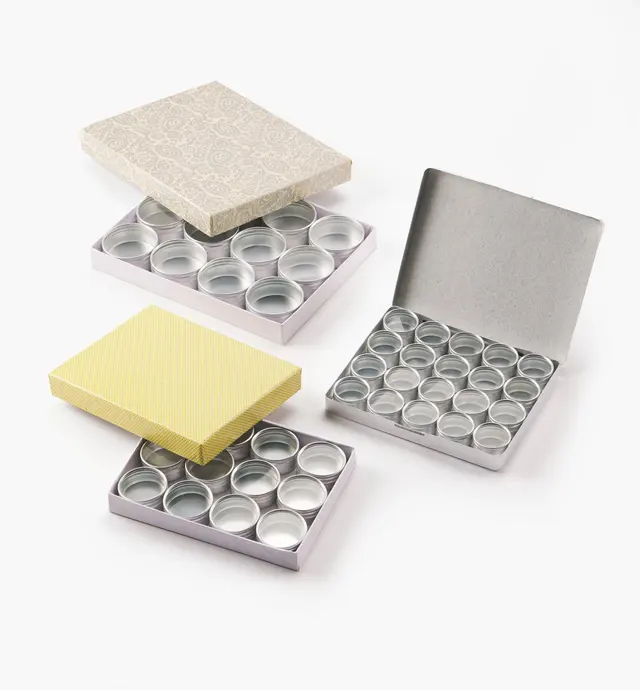 image of Set of 44 Aluminum Watchmaker's Containers