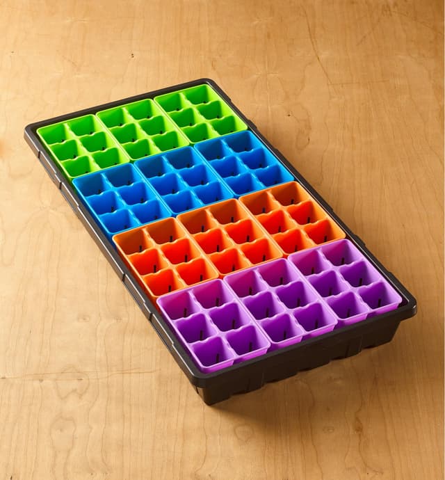 image of 72-Cell Modular Seed Starter Set with Propagation Tray