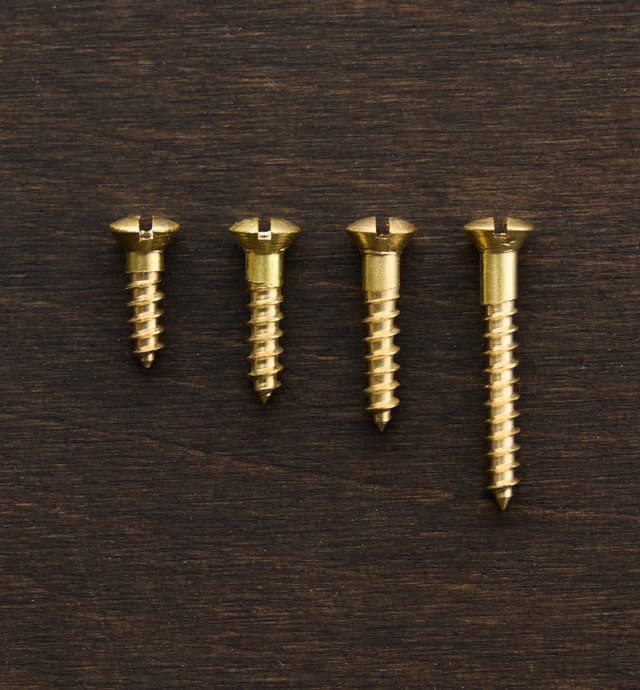 image of #6 Oval-Head Brass Screws