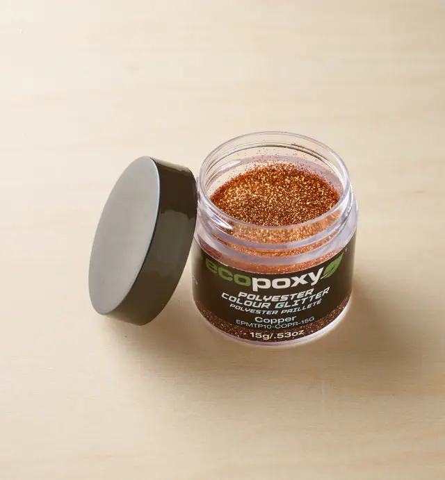 image of EcoPoxy Copper Polyester Glitter