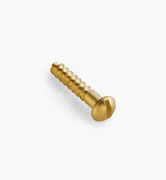 image of 3/4" #6 Round-Head Brass Screws