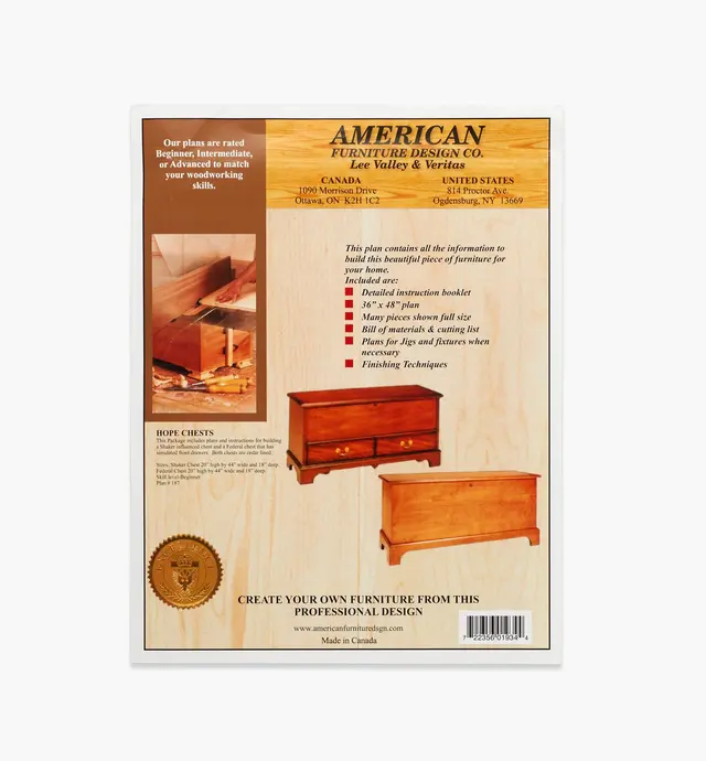 image of Shaker and Federal Hope Chest Combo