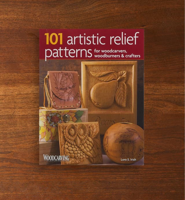 image of 101 Artistic Relief Patterns for Woodcarvers, Woodburners & Crafters