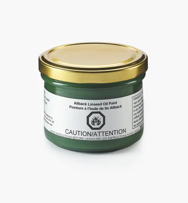 image of Allbäck Spruce Green Linseed Oil Paint