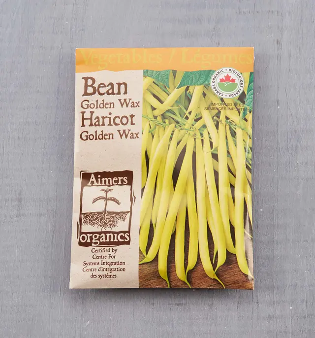 image of OSC Organic Heirloom Golden Wax Yellow Bean Seed Packet