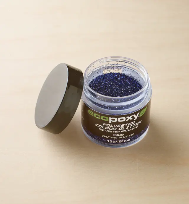 image of EcoPoxy Blue Polyester Glitter