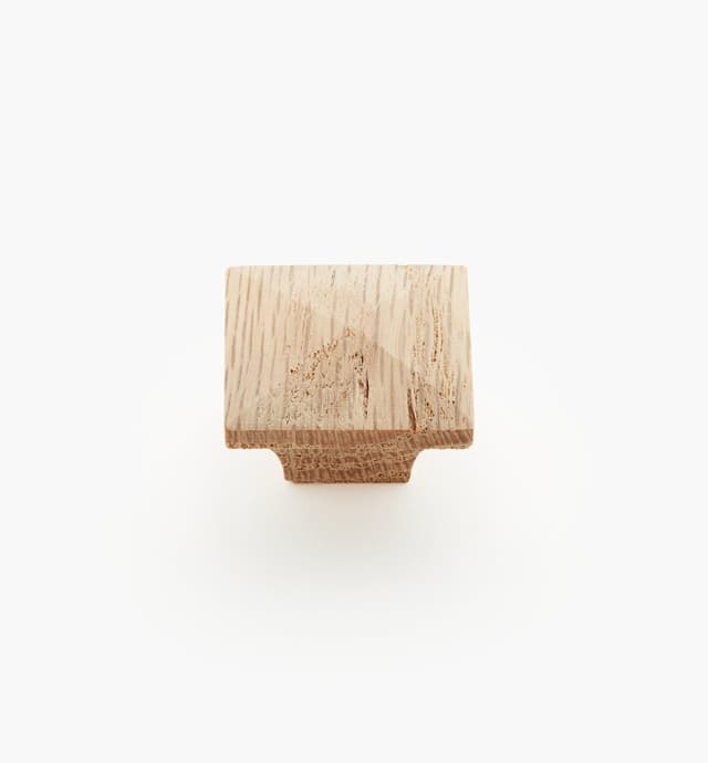 image of Squared Wood Pyramid Knob