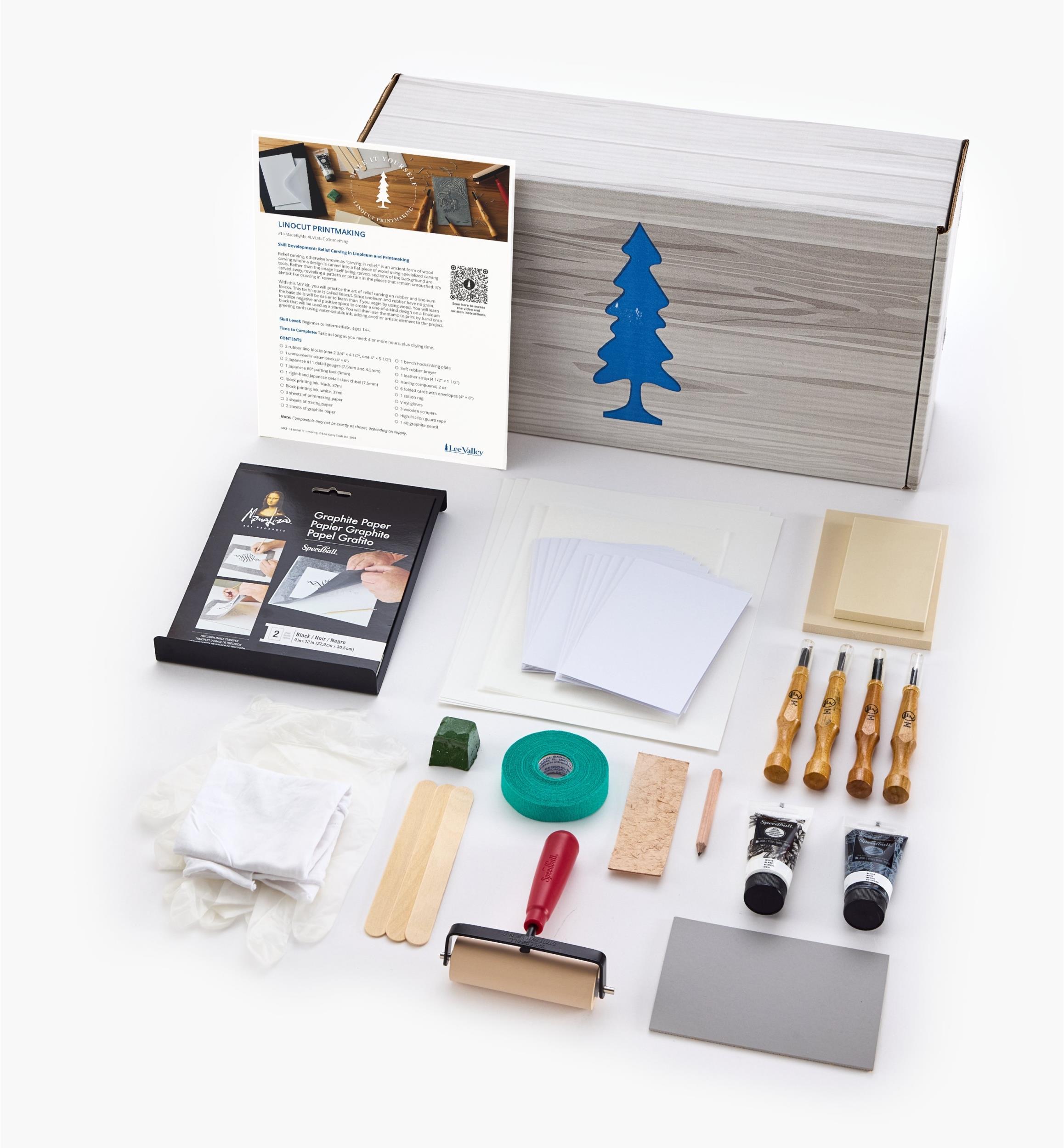 Make It Yourself Linocut Printmaking Kit