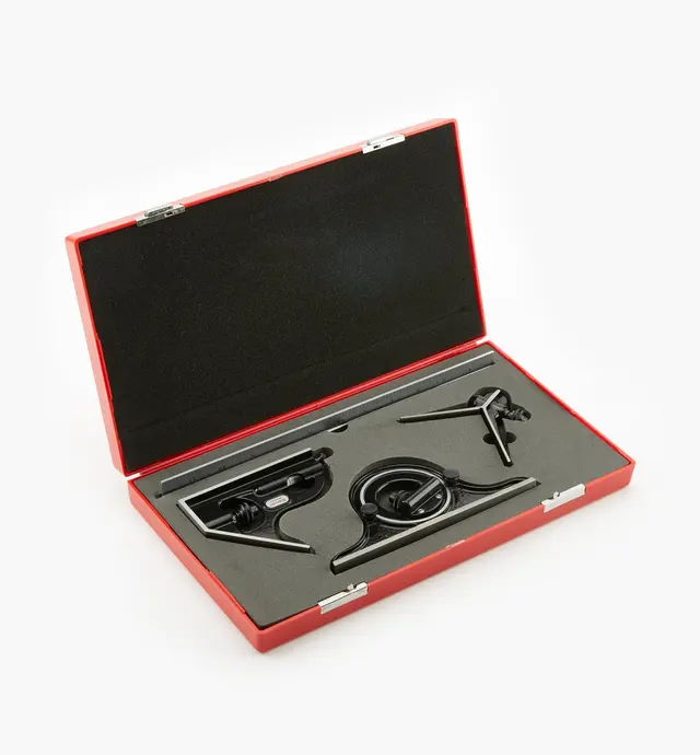 image of Starrett 12" Premium 4-Piece Combination Square Set